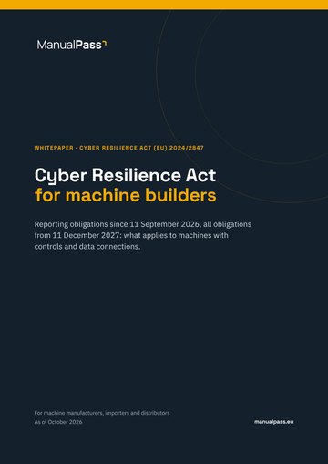 Cyber Resilience Act for machine builders
